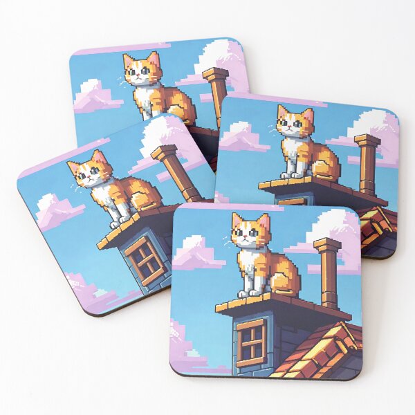 Item preview, Pixel Art - City Cat designed and sold by jpvoodoo.