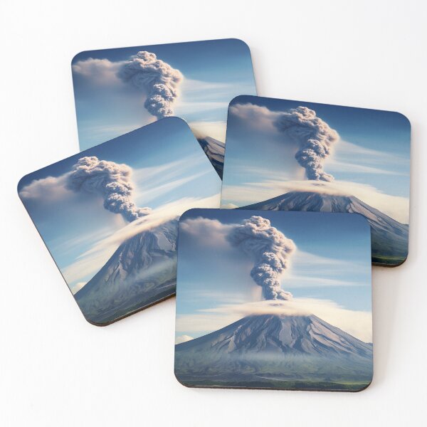 Item preview, A volcano erupting with smoke designed and sold by johndesign88.