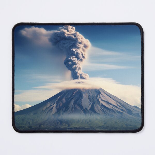 Item preview, A volcano erupting with smoke designed and sold by johndesign88.
