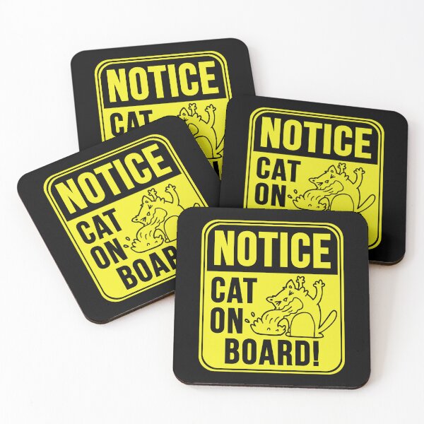 Item preview, Cat On Board! designed and sold by MarkMySign.