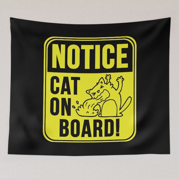 Item preview, Cat On Board! designed and sold by MarkMySign.