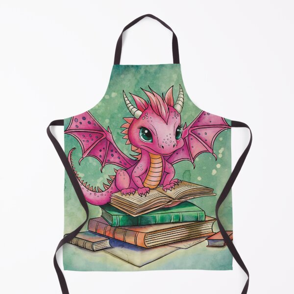 Item preview, Baby pink dragon with a book designed and sold by AngeMNunez.
