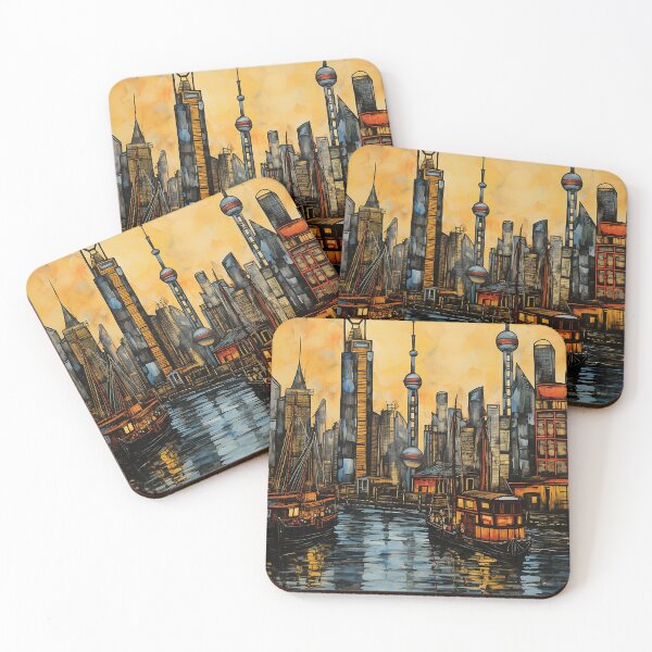 Item preview, Shanghai colorful travel vintage graphics designed and sold by wonderfulpark.