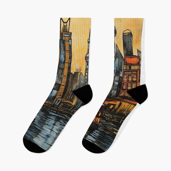 Item preview, Shanghai colorful travel vintage graphics designed and sold by wonderfulpark.