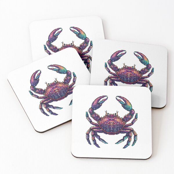 Item preview, Cancer Zodiac Celestial Pixel Art designed and sold by ManyMelany.