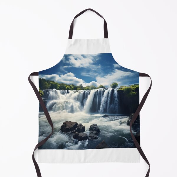 Item preview, A waterfall with trees and rocks designed and sold by johndesign88.