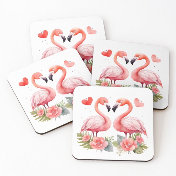 Item preview, Cute Valentine's Day Flamingo - Selection 1 designed and sold by ArtsyChaosArt.