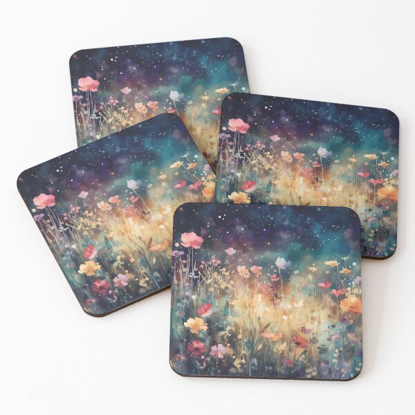 Item preview, Night Time Luminescent Meadow Flowers Design III designed and sold by Sarah Walton.
