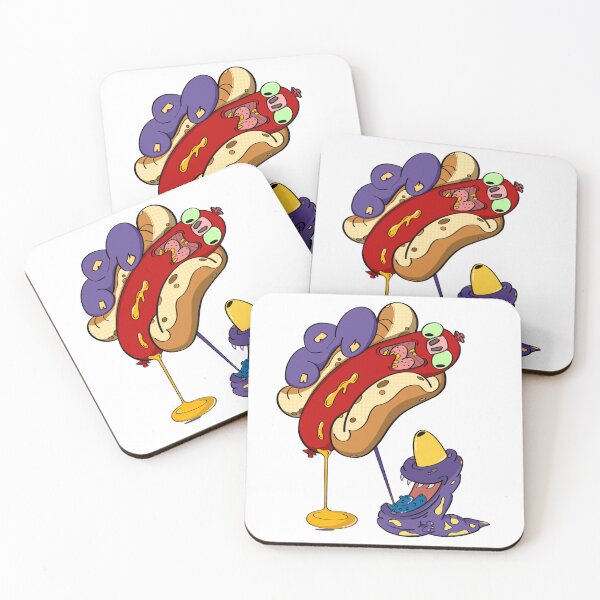 Item preview, Monster vs Hotdog designed and sold by OddCreatures.