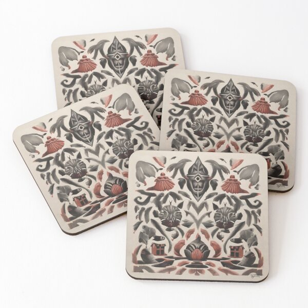 Item preview, flower patterns ornaments designed and sold by bonjourmadame4.