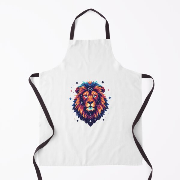 Item preview, Leo Zodiac Celestial Pixel Art designed and sold by ManyMelany.