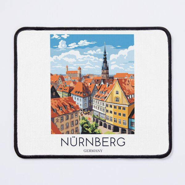 Item preview, A Pop Art Travel Print of Nürnberg - Germany  designed and sold by StudioRedKoala.