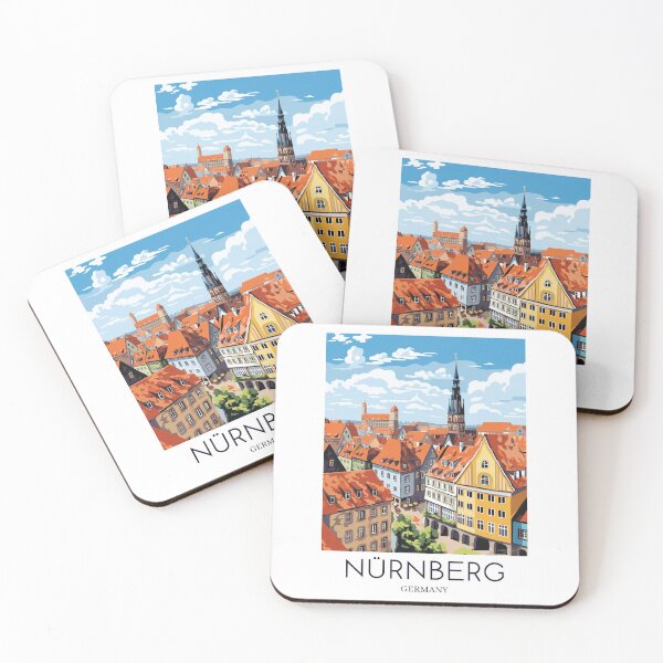 Item preview, A Pop Art Travel Print of Nürnberg - Germany  designed and sold by StudioRedKoala.