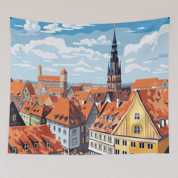 Item preview, A Pop Art Travel Print of Nürnberg - Germany  designed and sold by StudioRedKoala.