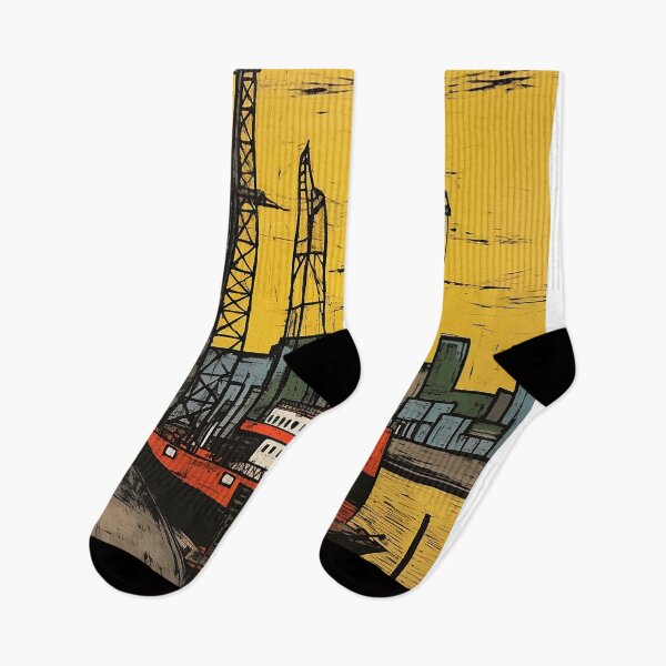 Item preview, Rotterdam colorful travel vintage graphics designed and sold by wonderfulpark.