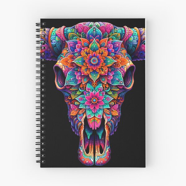 Item preview, Polish Pottery Folk Art Abstract Bull Skull designed and sold by Pati-Design.