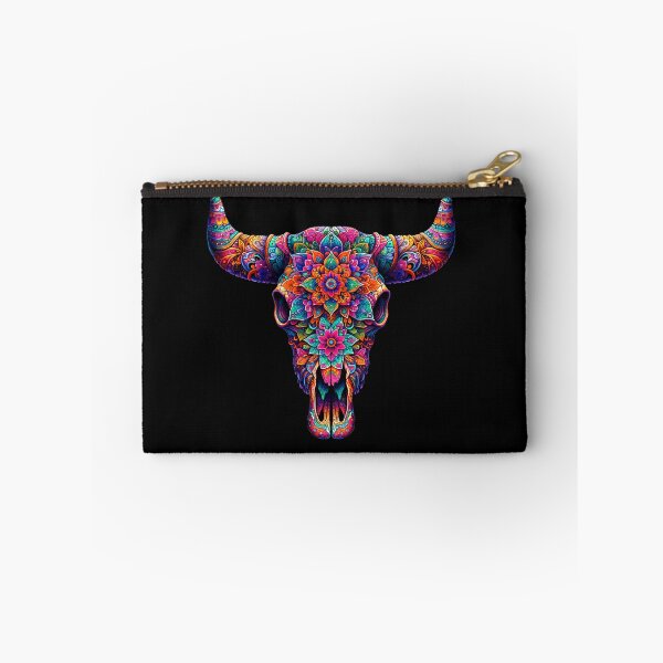 Item preview, Polish Pottery Folk Art Abstract Bull Skull designed and sold by Pati-Design.