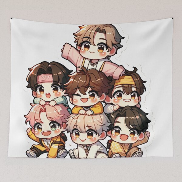 Item preview, BTS chibi designed and sold by CostedPH.