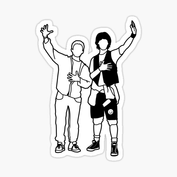Excellent in Black & White Sticker