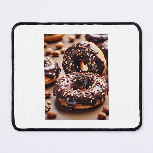 Item preview, Delicious Chocolate Donuts With Nuts designed and sold by JoyPhotoArt.