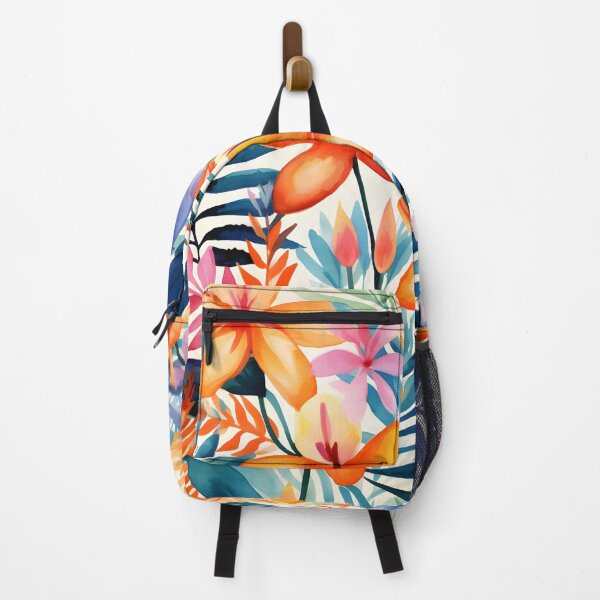 Item preview, Tropical leaves and flowers in summer designed and sold by ooHalloo.