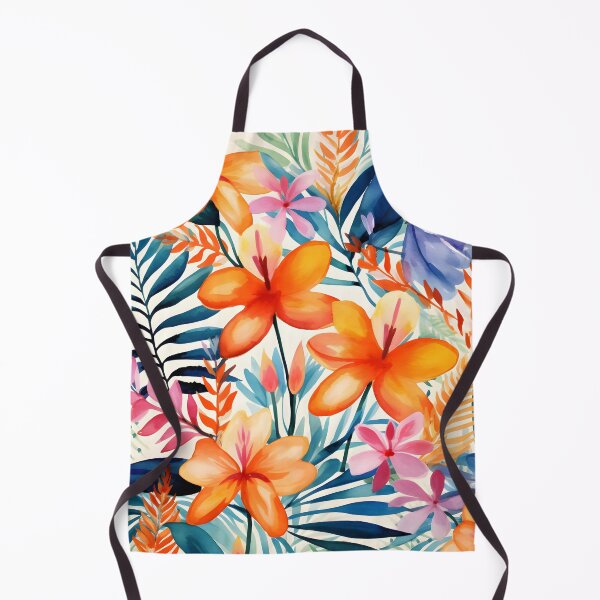 Item preview, Tropical leaves and flowers in summer designed and sold by ooHalloo.