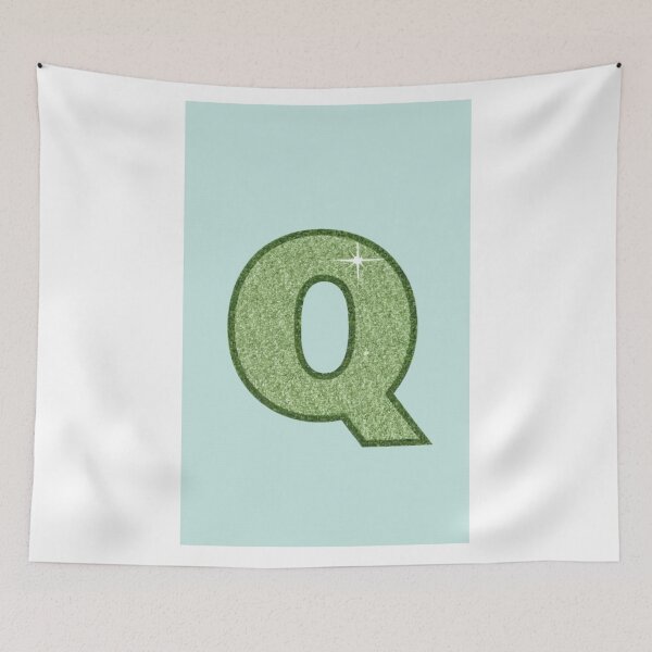 Item preview, Light Green Letter Q Patch Scl  designed and sold by BCD BRANDS.