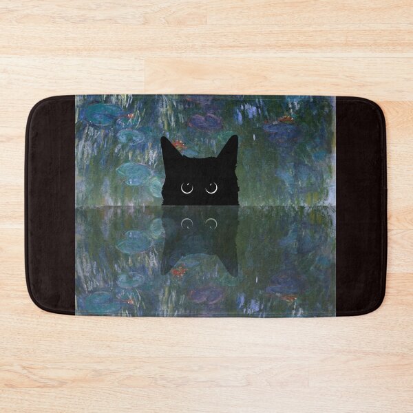 Item preview, Cat Print Monet Waterlily  designed and sold by DesignedbyLove1.