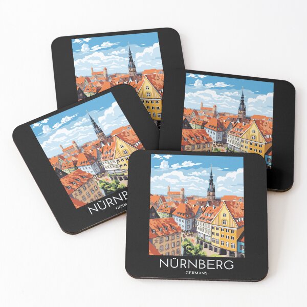 Item preview, A Pop Art Travel Print of Nürnberg - Germany  designed and sold by StudioRedKoala.