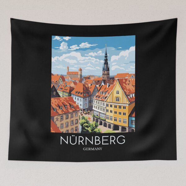 Item preview, A Pop Art Travel Print of Nürnberg - Germany  designed and sold by StudioRedKoala.