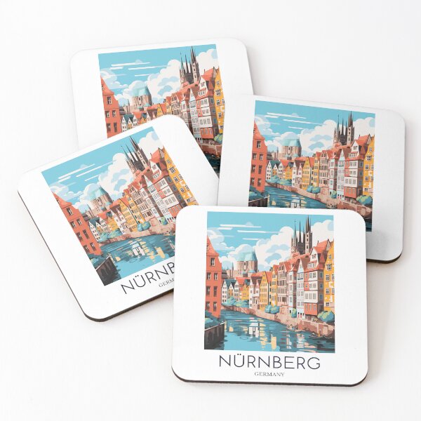 Item preview, A Pop Art Travel Print of Nürnberg - Germany  designed and sold by StudioRedKoala.