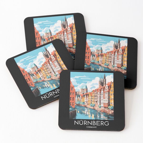 Item preview, A Pop Art Travel Print of Nürnberg - Germany  designed and sold by StudioRedKoala.