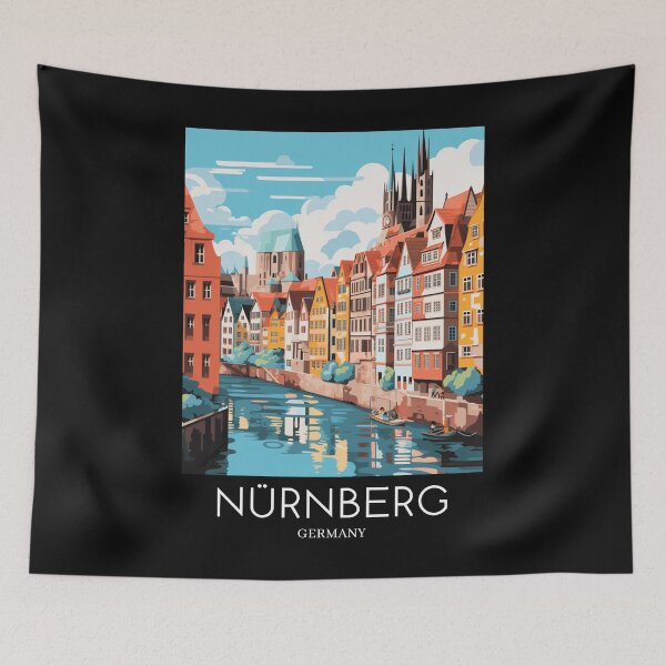 Item preview, A Pop Art Travel Print of Nürnberg - Germany  designed and sold by StudioRedKoala.