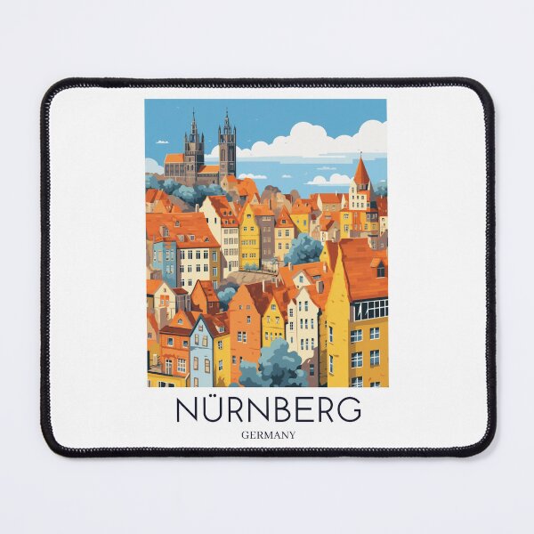 Item preview, A Pop Art Travel Print of Nürnberg - Germany  designed and sold by StudioRedKoala.