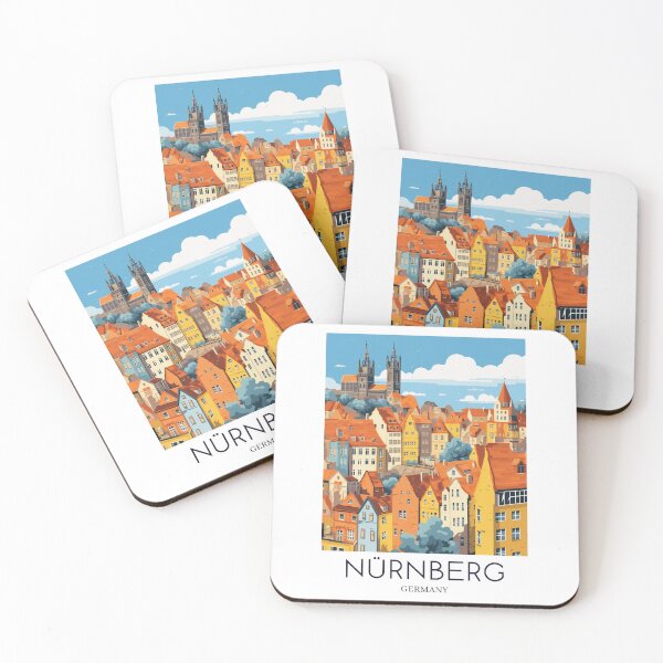 Item preview, A Pop Art Travel Print of Nürnberg - Germany  designed and sold by StudioRedKoala.