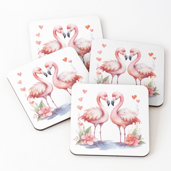 Item preview, Cute Valentine's Day Flamingo - Selection 5 designed and sold by ArtsyChaosArt.
