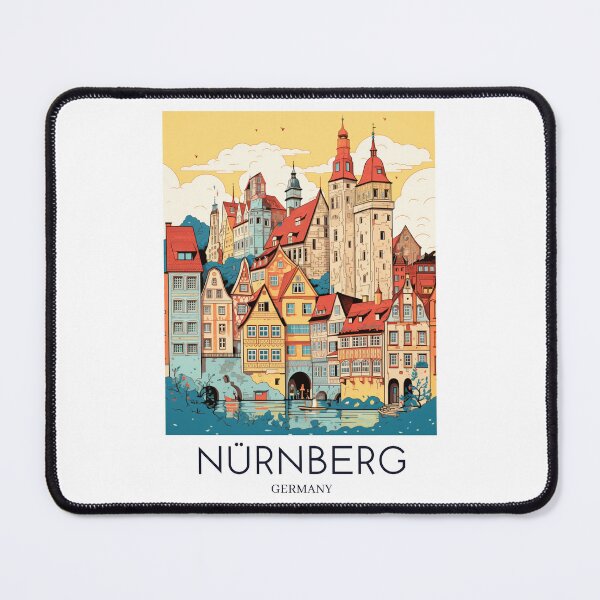 Item preview, A Pop Art Travel Print of Nürnberg - Germany  designed and sold by StudioRedKoala.