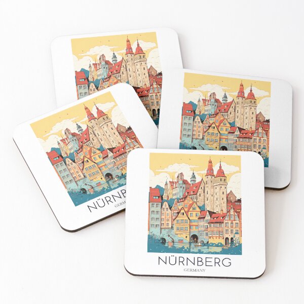 Item preview, A Pop Art Travel Print of Nürnberg - Germany  designed and sold by StudioRedKoala.