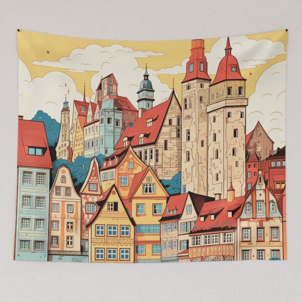 Item preview, A Pop Art Travel Print of Nürnberg - Germany  designed and sold by StudioRedKoala.