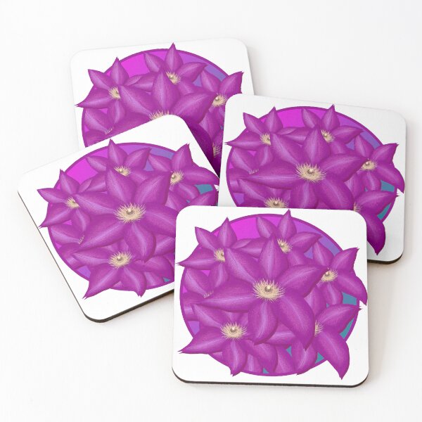 Item preview, Purple Clematis Flower designed and sold by InkWellINever.