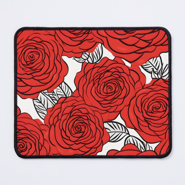 Item preview, Floral red roses seamless pattern designed and sold by ooHalloo.