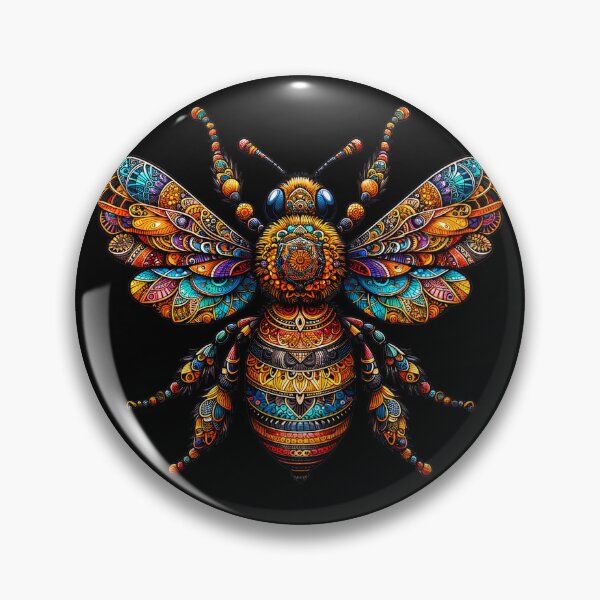 Item preview, Polish Pottery Folk Art Abstract Bee designed and sold by Pati-Design.