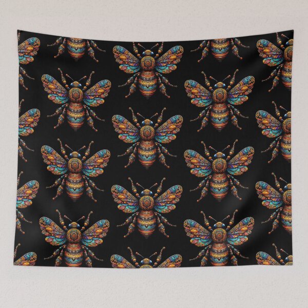 Item preview, Polish Pottery Folk Art Abstract Bee designed and sold by Pati-Design.
