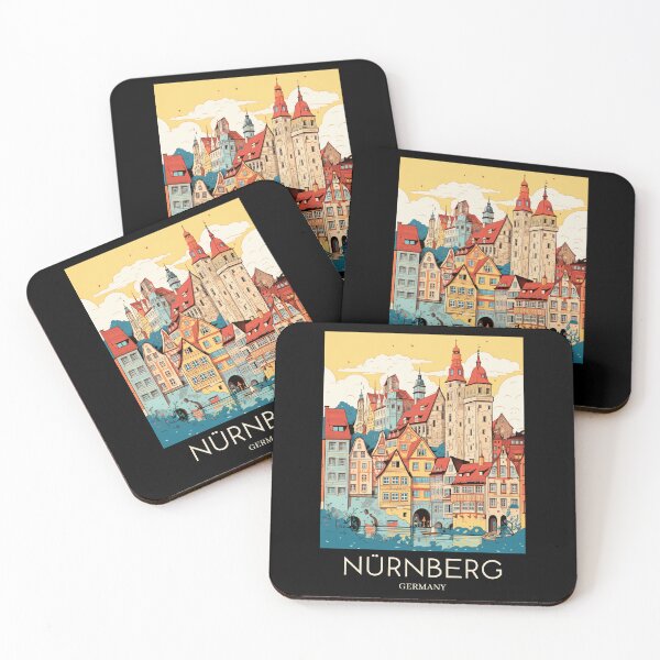Item preview, A Pop Art Travel Print of Nürnberg - Germany  designed and sold by StudioRedKoala.