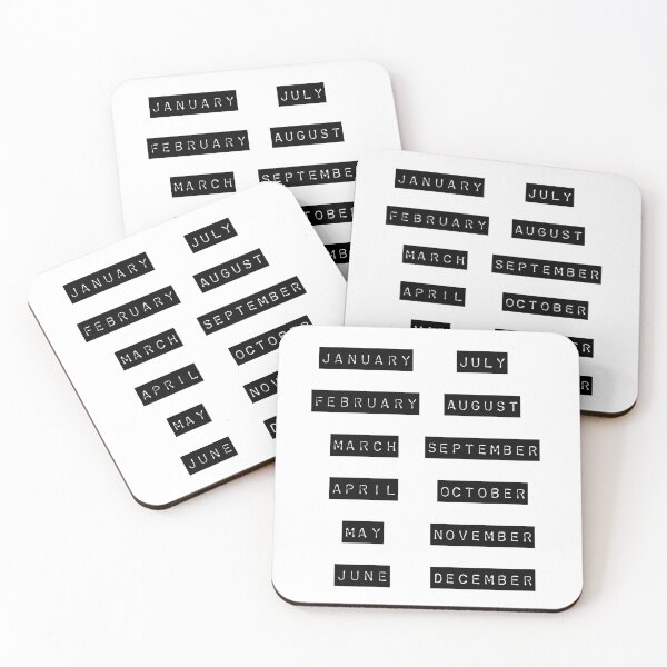 Item preview, 12 Months Typewriter lettering for Bullet Journaling designed and sold by posterful.
