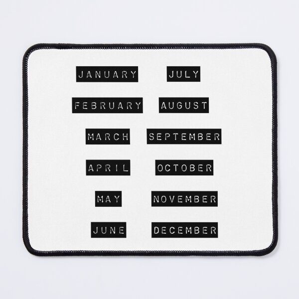 Item preview, 12 Months Typewriter lettering for Bullet Journaling designed and sold by posterful.