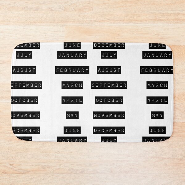 Item preview, 12 Months Typewriter lettering for Bullet Journaling designed and sold by posterful.