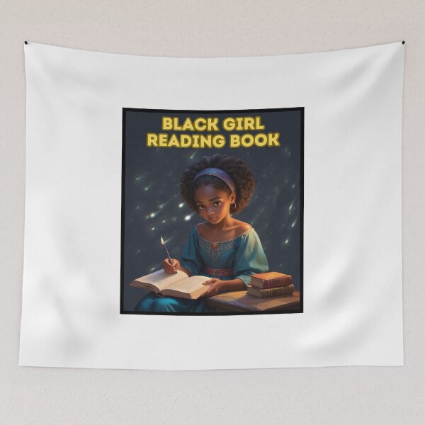 Item preview, Black Girl Reading Book designed and sold by erion-store.