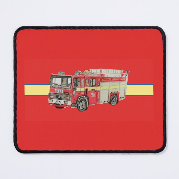 Item preview, London Fire engine other items designed and sold by Truck drawing art.
