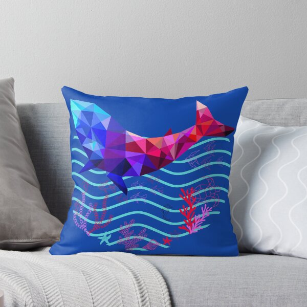 Item preview, Whale Geometry Majestic Oceanic Geometric Elegance Tee designed and sold by MorningTeeNmore.